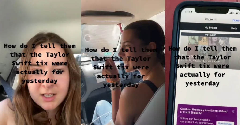 'How do I tell them?' Woman Realizes She Bought Tickets For Yesterday's Taylor Swift Concert