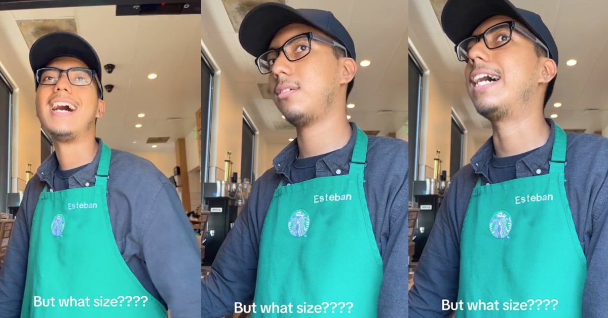 TikTok Coffee Order Frustration But what size???? Barista Shows How Customers Consistently Ignore An Obvious Drink Detail