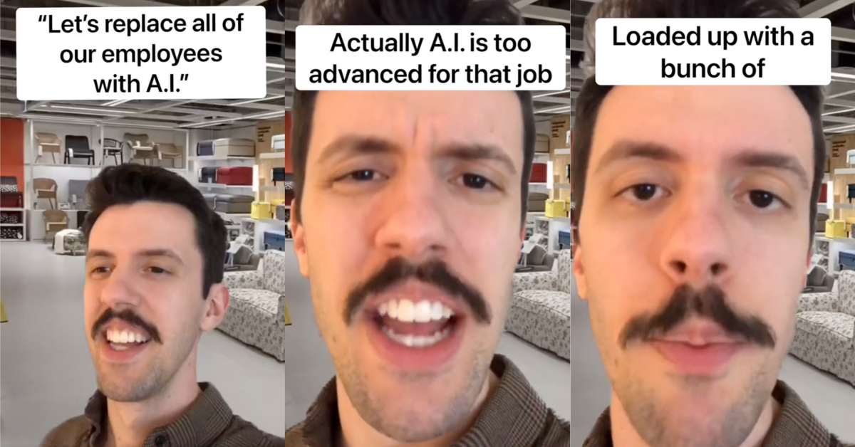 TikTokAICEOs Lets replace our CEOs instead. The “Angry Ikea Guy” Gives Hilarious Takes On Artificial Intelligence Replacing Jobs