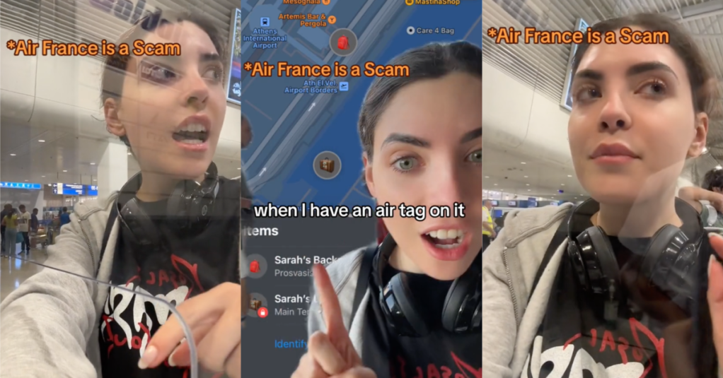 'This is my luggage. It’s literally in the airport.' Air France Lost A Woman's Luggage For Two Months, But Her AirTag Proves It's In Their Possession. So They Threaten To Call The Cops On Her.