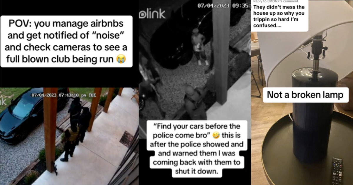 Don't come at me with the 'that's what the cleaning fee is for.' An Airbnb Host Caught Some Guests Running a Club in the Rental