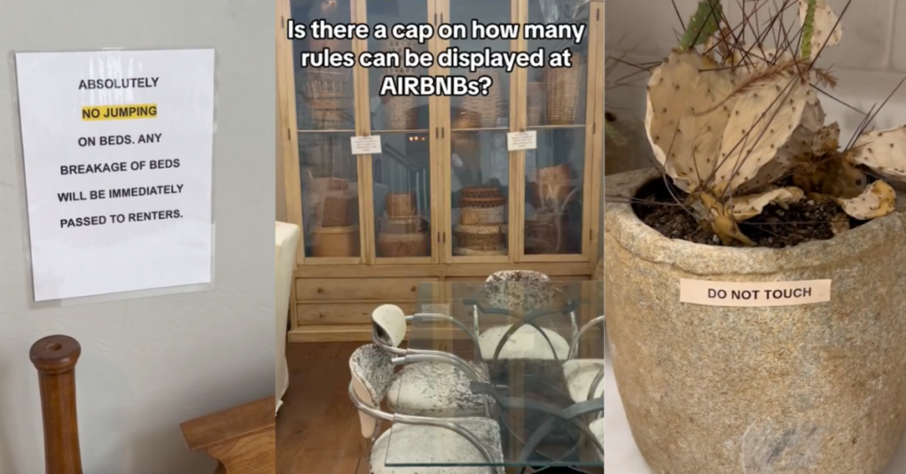 'It seemed like every room and every surface had a note.' An Airbnb Host Posts Rules All Over the House and Doesn’t Allow Guests to Touch Things in the House