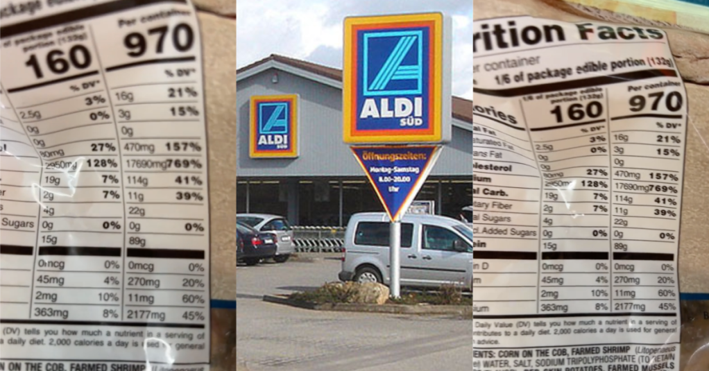 'Look at this. 17,690 mg of sodium!' Aldi Customer Shows The Crazy Amount of Sodium In A Bag of Seafood Boil