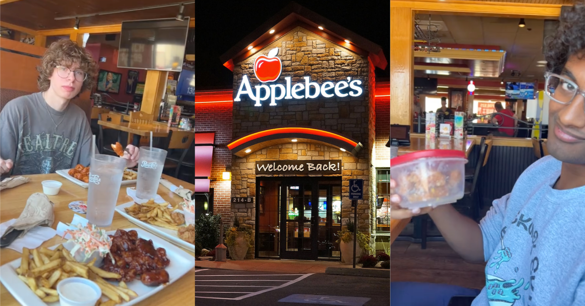 TikTokAllKindsaWings Applebee’s Customers Ordered Unlimited Wings And Snuck Them Into Tupperware and Ziploc Bags To Take Home