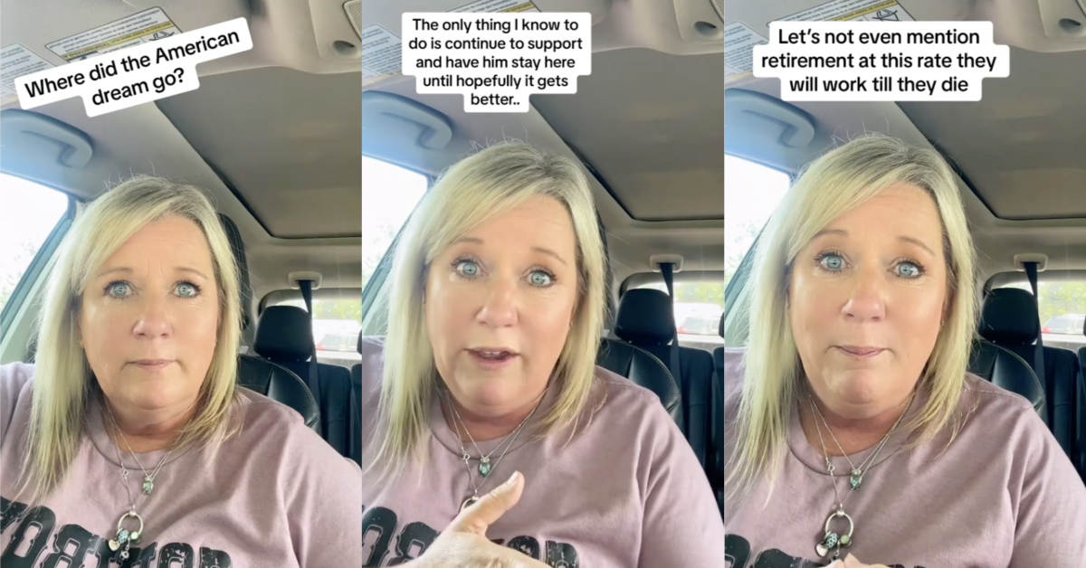TikTokAmericanDreamOver It’s turning into the ultra wealthy and then everybody else is just poor. Gen X Mom Rants About How Her Adult Kids Cant Get Ahead In Todays Society