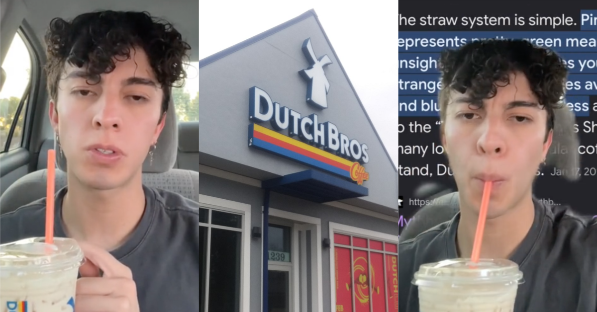 TikTokDutchBrosStraws Orange means you’re strange. Guy Claims Dutch Bros. Coffee Gives Out Straw Colors Based On What They Think About Customers