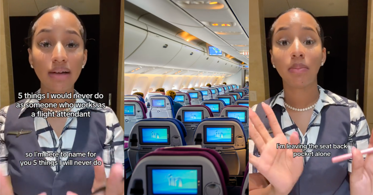 TikTokFlightAttendatTips If you’re a germaphobe, just stay away from planes. Flight Attendant Shares 5 Key Things People Should Never Touch On Planes Because Of Cleanliness