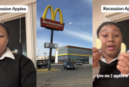 A McDonald’s Customer Received “Recession Apples” in the Bag She Ordered And She’s Putting Them On Blast