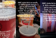 ‘$25 a month and you get to see 3 movies a week.’ A Customer Shows How AMC Stubs A-List Is Totally Worth It When They Go To The Movies