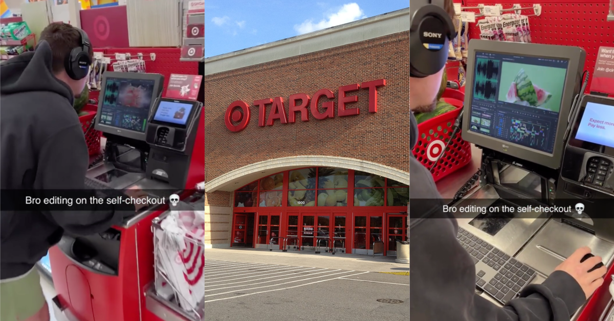 TikTokTargetEditing Can we get security over here? A Man Hacked Into Targets Self Checkout Kiosk to Edit Videos