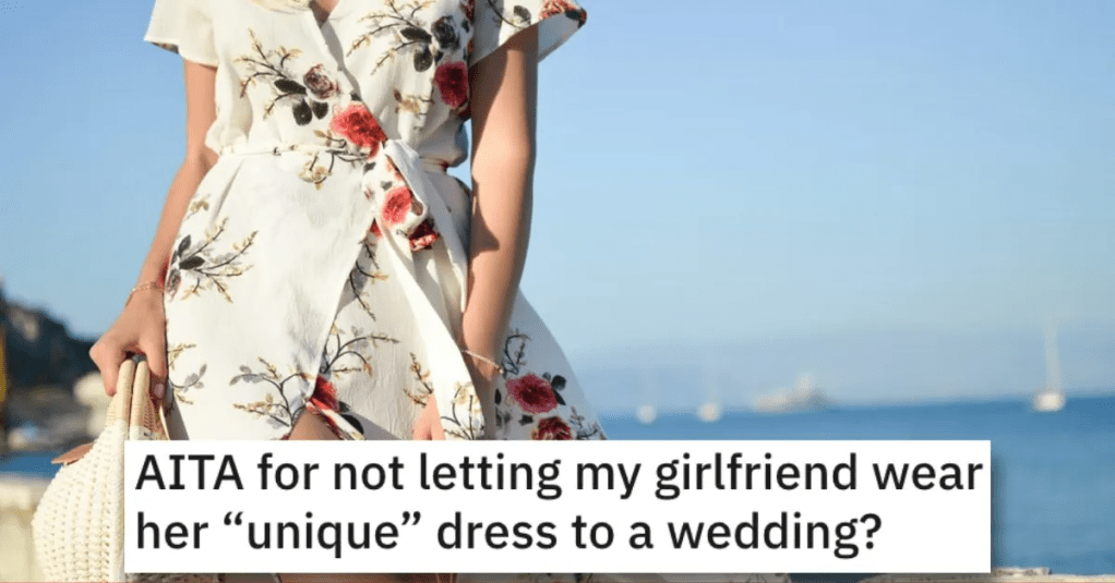 Guy Asks if He’s Wrong For Telling His Girlfriend That Her Choice To Wear a "Meme" Dress To A Wedding Is A Bad Call