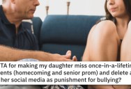 ‘She won’t be getting a car for her 18th birthday either.’ They Gave Their Daughter Strict Punishments Because She Was A Bully. Did They Go To Far?
