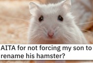 ‘She outright demanded it be changed.’ Her Son Named A Hamster The Same As His New Cousin, And Her Sister Wants Him To Change It.