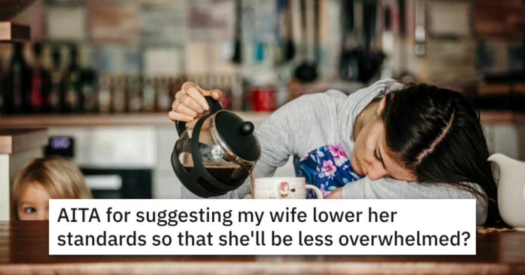 'She creates the stress for herself and then turns to me.' Husband Thinks His Wife Shouldn't Overwhelm Herself With Such High Standards, But People Roast Him In The Comments