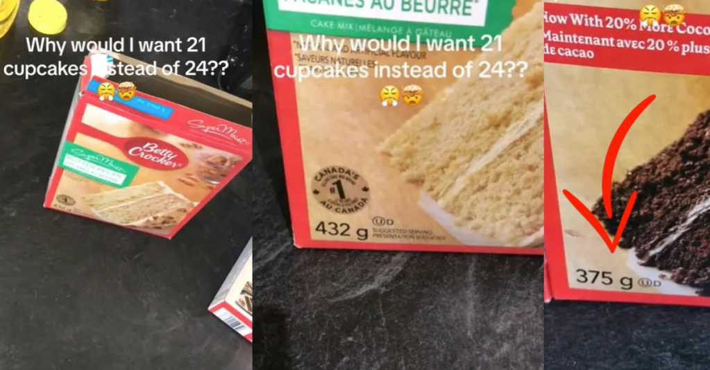 'Why would I want 21 cupcakes instead of 24?' Woman Exposes Betty Crocker's Shrinkflation After Product Size Decrease