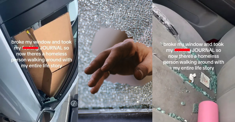 Broke Window Car Stole Journal TikTok Walking around with my entire life story. Woman Gets Car Broken Into And They Stole Her Diary
