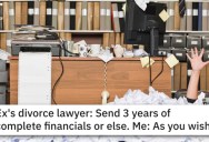‘I said send it in writing first, then I’ll stop.’ Man Responds With Years Of Receipts When His Ex’s Attorney Requests Full Financial Statements