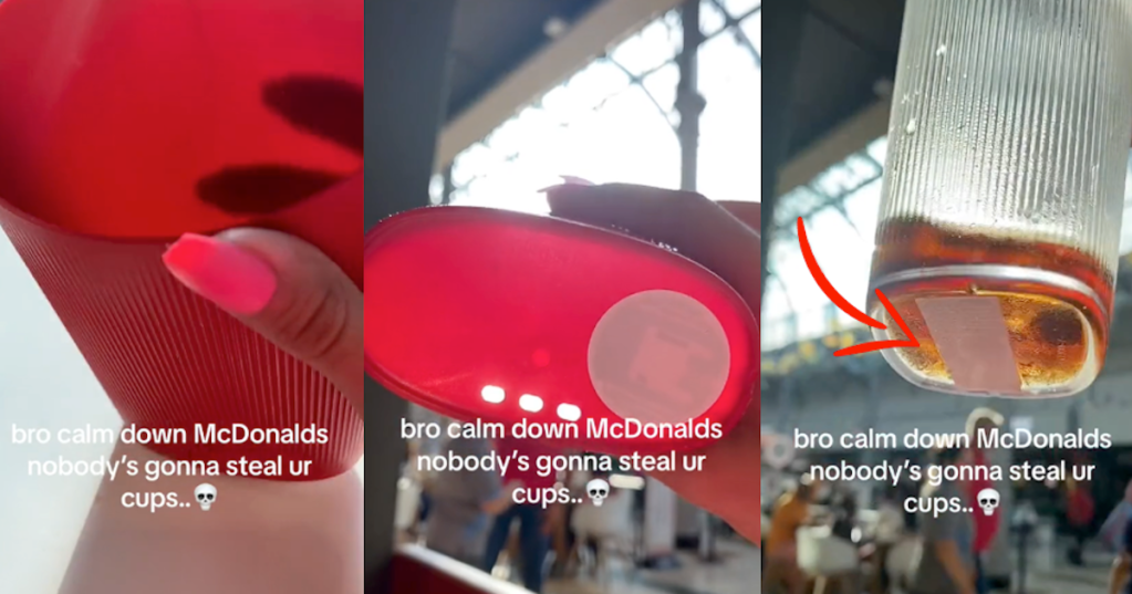 'Calm down McDonald's, nobody's gonna steal your cups.' McDonald's Customers Find Trackers On Containers, So What Do They Do?