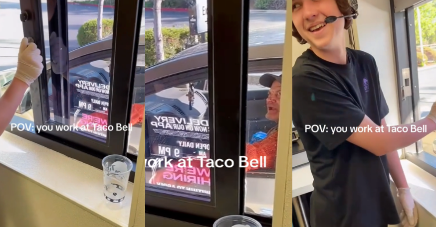 'They’re just now dropping them in? What the...' Taco Bell Customer Curses Workers When His Food Wasn’t Ready