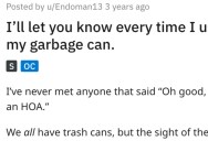 ‘I once again called promptly at ten o’clock.’ A Person Maliciously Complied With Their HOA’s Ridiculous Garbage Can Rules