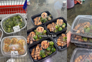 Woman Shows Sam’s Club Meal Prep Tip That Makes 5 Meals For Just $26