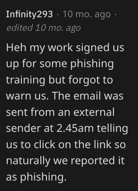 Screen Shot 2023 09 04 at 11.31.12 AM This Person Has Figured Out How To Outsmart The Required Phishing Training At Work