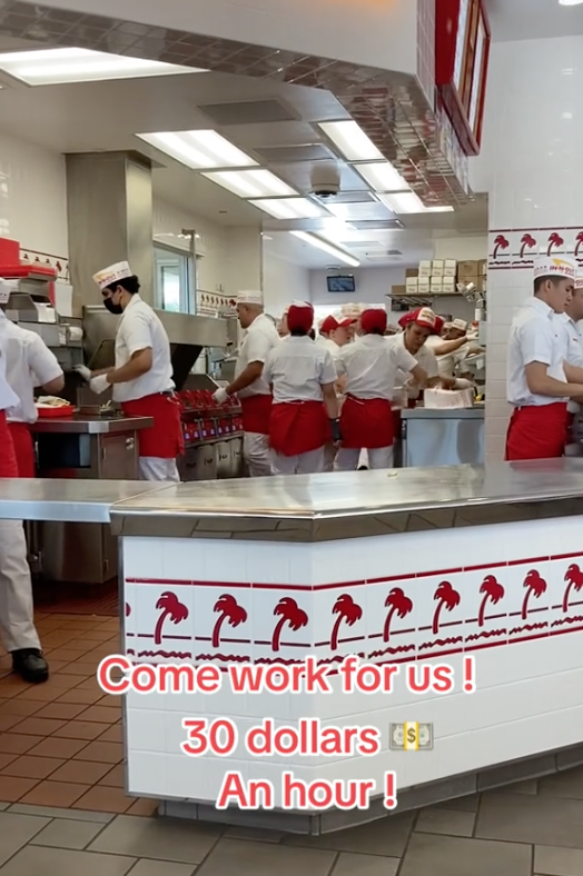 Screen Shot 2023 09 04 at 5.13.35 PM Come work for us! An In N Out Burger Employee Claimed That He Makes $30 an Hour