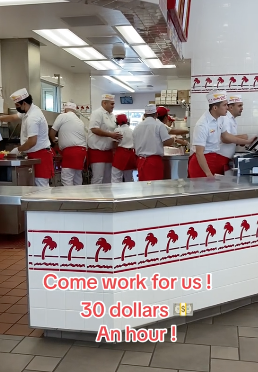 Screen Shot 2023 09 04 at 5.13.47 PM Come work for us! An In N Out Burger Employee Claimed That He Makes $30 an Hour