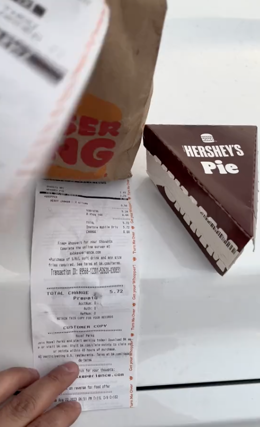 Screen Shot 2023 09 05 at 1.12.34 PM I would’ve probably eaten it and gotten sick. A Customer Discovered His Hershey Pie From Burger King Was Covered In Mold