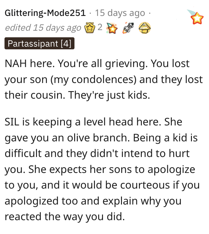 Screen Shot 2023 09 05 at 11.25.03 PM Get out! Never come in this room again! Does This Grieving Mom Owe Her Nephews An Apology?