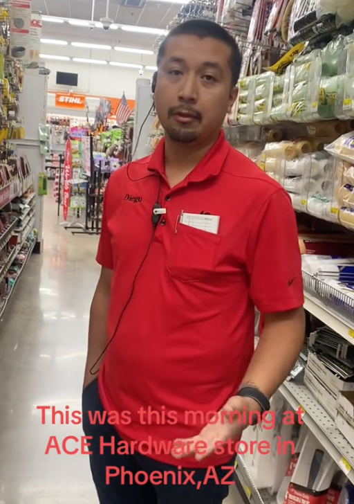 Screen Shot 2023 09 05 at 2.42.03 PM Is browsing in a store illegal or something? Employee Tells Woman She Isnt Allowed To Browse At An Ace Hardware Store