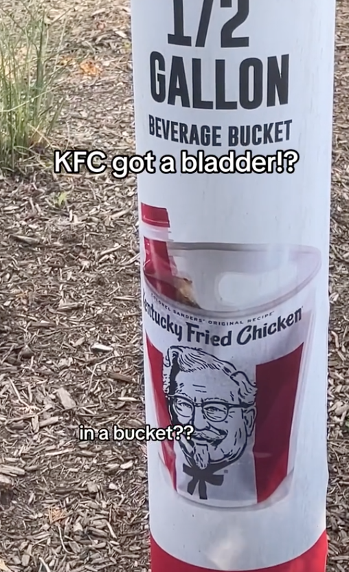 Screen Shot 2023 09 06 at 6.52.34 PM Half gallon beverage in a bucket? A KFC Customer Bought A Whole Bladder Full Of Baja Blast And People Love The Deal