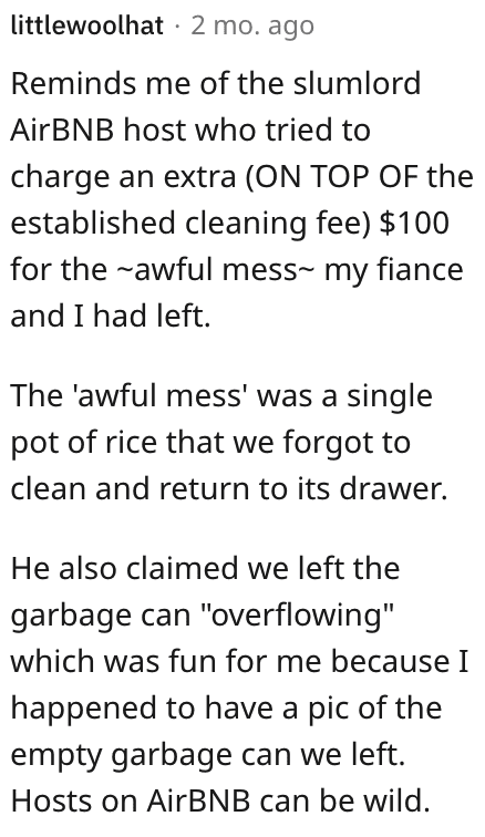 Screenshot 2023 09 04 at 11.09.20 PM They Didnt Want To Clean Their Airbnb After Being Charged A $100+ Cleaning Fee. Are They Wrong?