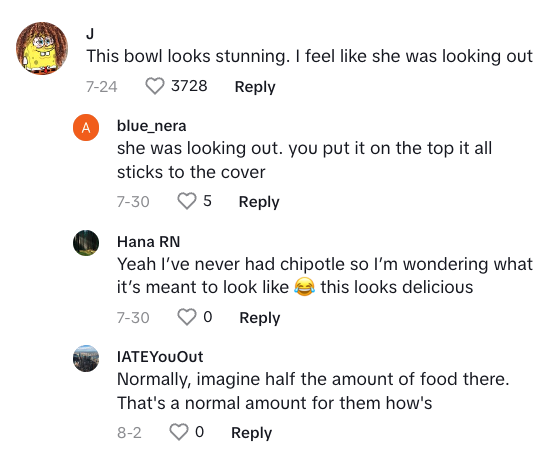 Screenshot 2023 09 04 at 2.00.42 PM The girl who did my order today, you belong in jail! Customer Doesnt Like Her Absolutely Loaded Chipotle Bowl, But Everybody Else Wants That Hookup