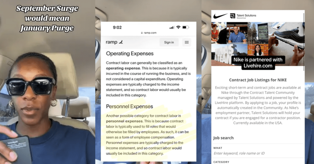 "September Surge" Hiring Means "January Purge" Say TikToker, So Find Contractor Positions If You Can