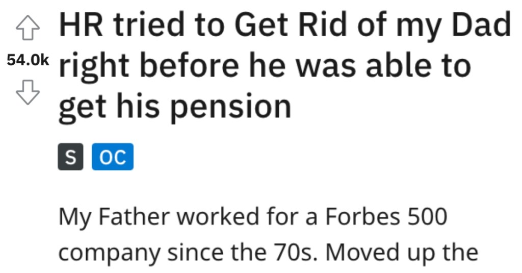 'He then proceeded to show footage of the HR lady.' Company Tried to Fire His Dad Right Before He Qualified For His Pension, But He Fought Back And Got Sweet Revenge