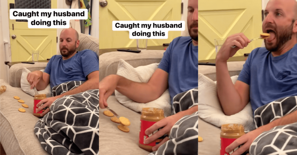 'It's kind of genius.' A Woman Filmed The Unique Way That Her Husband Eats Ritz Crackers