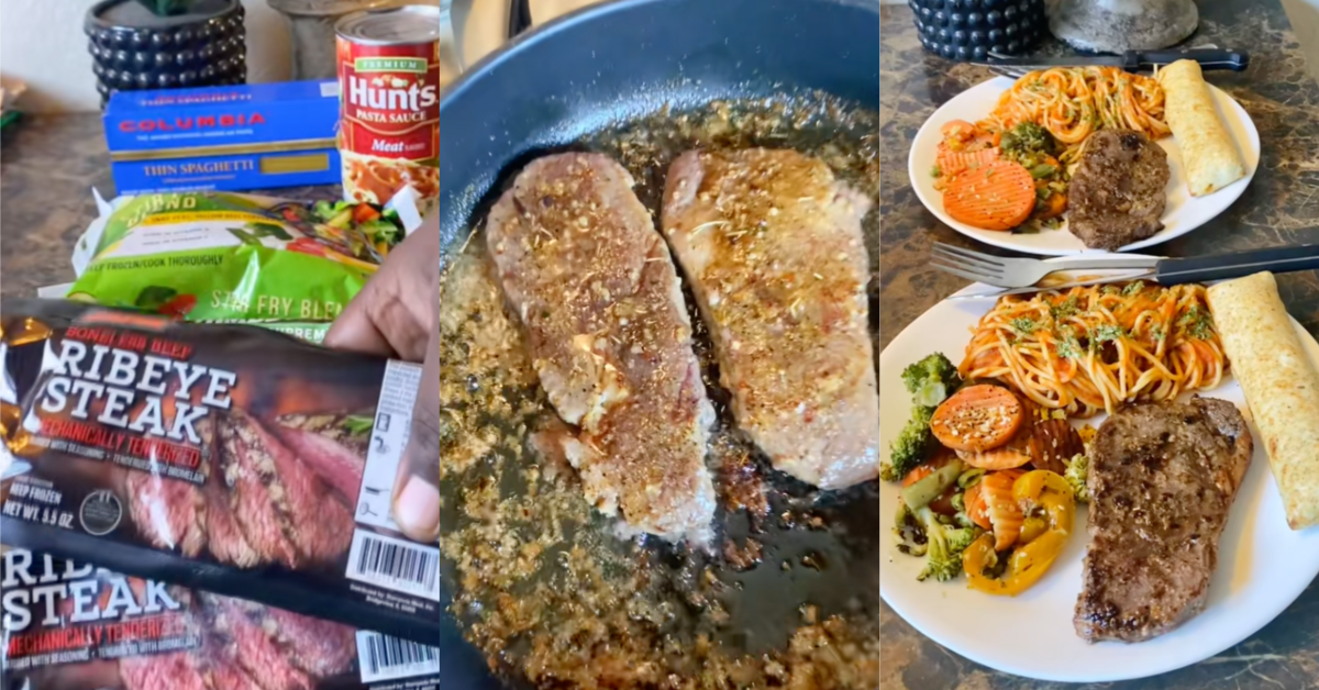 ‘Another meal for under 10.’ A Man Showed People The Full Steak Dinner