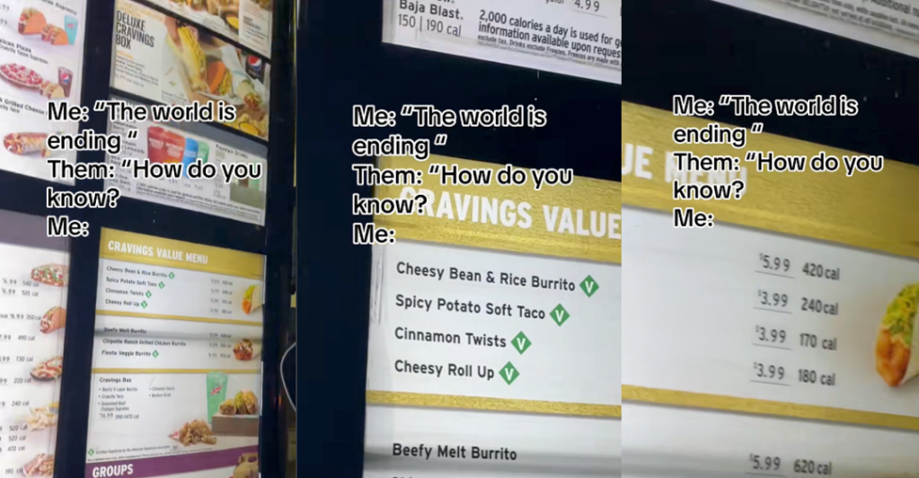 'Food prices never going back.' Guy Shows How Inflation Has Made The Taco Bell Cravings Menu Crazy Expensive
