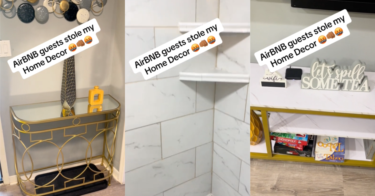 TikTokAirbnbThieves I can’t even find this stuff any more. An Airbnb Owner Shows How Guests Stole Decor From Her Rental