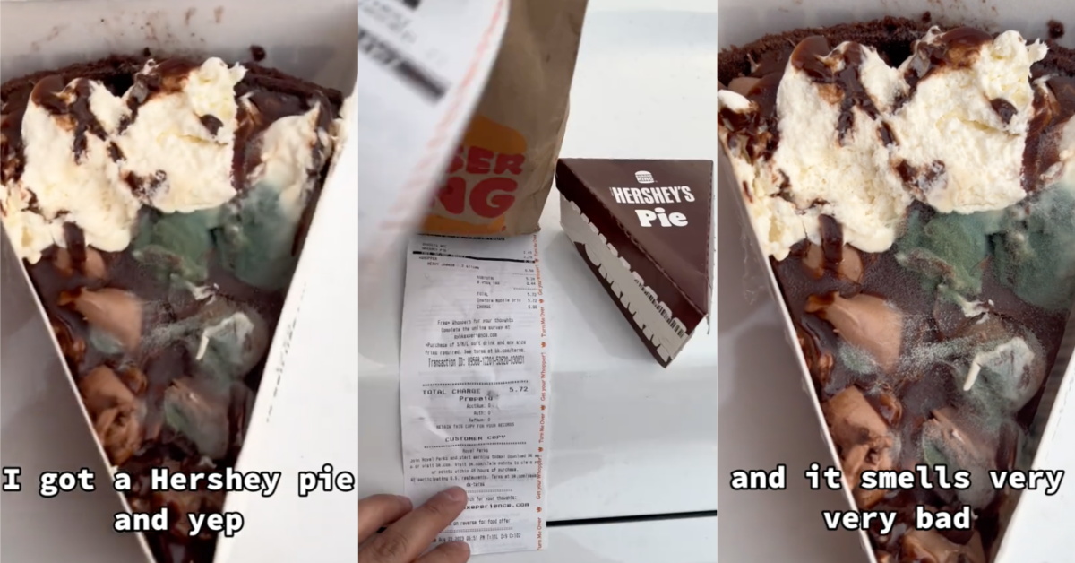 TikTokBurgerKingPie I would’ve probably eaten it and gotten sick. A Customer Discovered His Hershey Pie From Burger King Was Covered In Mold