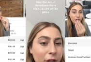 ‘I am shook by this.’ A Woman Shows How To Buy Brand Name Furniture For Less Directly From Wholesalers