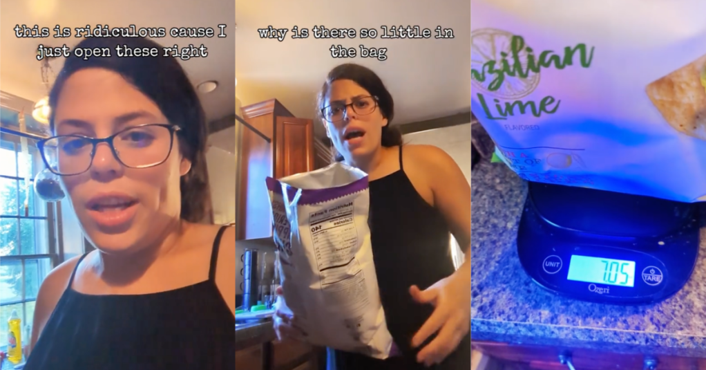 'Why is there so little in the bag?' A Woman Weighs An 11 Ounce Bag Of Chips And Finds It Only Weighs 7 Ounces