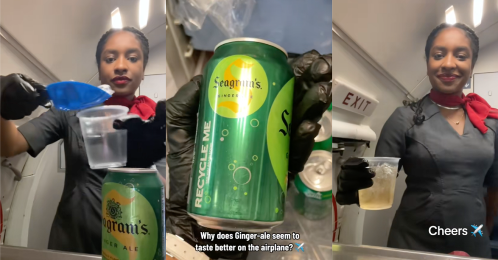 'I finally realized why.' A Flight Attendant Talked About Why Drinks Like Ginger Ale Taste Better on Planes