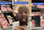 ‘Stop stealing, people!’ A Man Shopping at Walmart Found That All the Steaks Were Locked Up