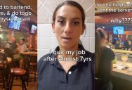 ‘They were taking advantage of me.’ A Waitress Had To Bartend, Serve, and Work To-Go In A Restaurant All by Herself… So She Quit