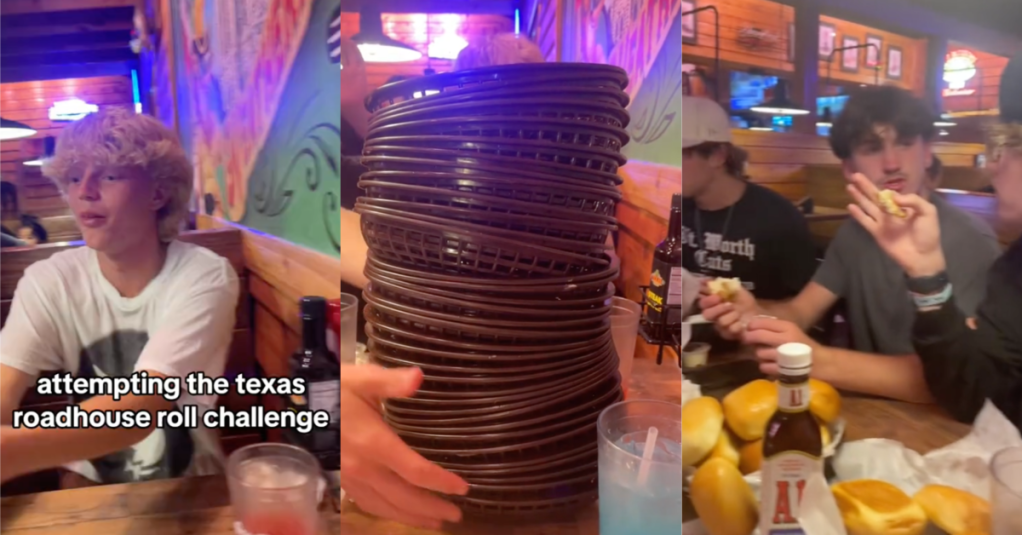 'I'm feeling bloated just watching this.' Customers at Texas Roadhouse Ate 35 Baskets of Bread Rolls