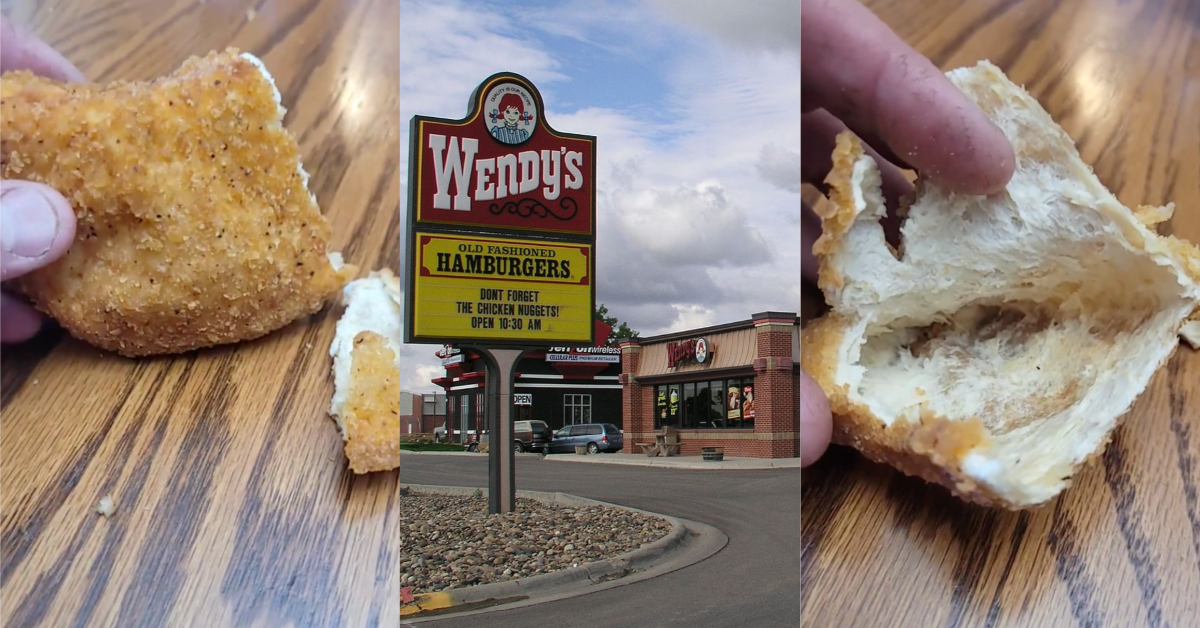 'She got it home, put it in the microwave and this is what it did.' A Customer Showed What A Wendy's Chicken Sandwich Looks Like When It's Reheated