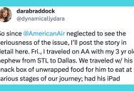 ‘Flight attendant walked by, snatched it without asking.’ This Aunt Had To Throw Away Her 3-Year-Old’s Snack Box Because A Flight Attendant Was Grabby