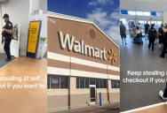 ‘This is the future everywhere.’ A Walmart Customer Filmed Two Heavily Armed Police Officers Preventing Theft From Self Checkout